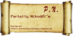 Partelly Nikodém névjegykártya
